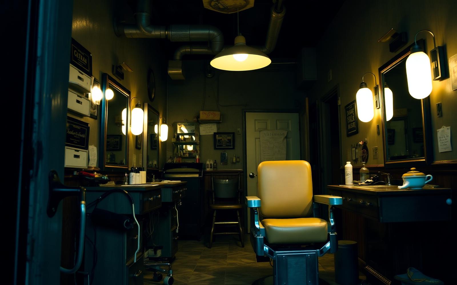 Clean fade in the chair